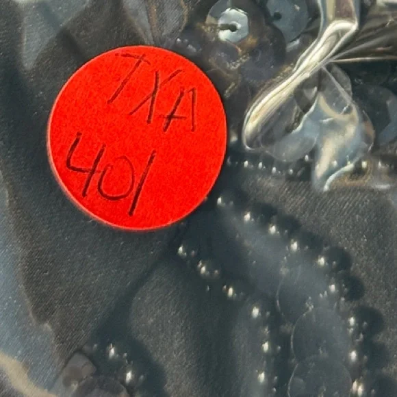 Elegant Black Beaded Evening Gown - Picture 6 of 8